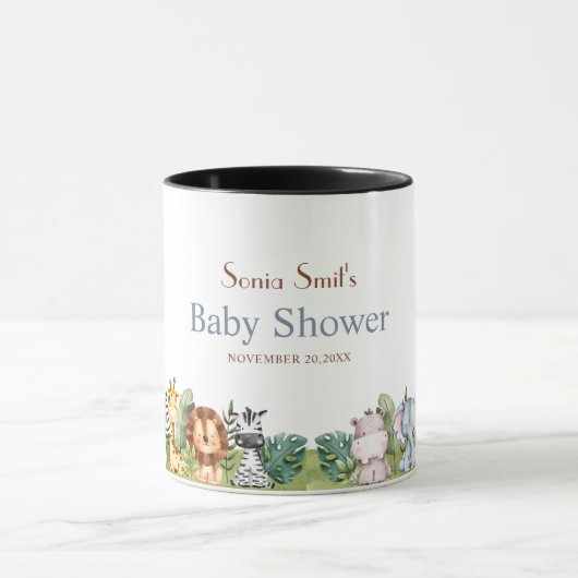 Jungle Safari Baby Dusche Tasse (Zentrum)