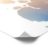 Jungle Safari Baby Lion Animal Print Poster (Ecke)