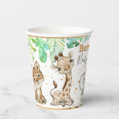 Jungle Safari Baby Shooting Paper Cup Pappbecher (Vorderseite)