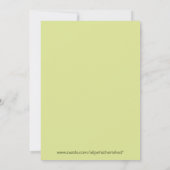 Jungle Safari Baby Shower Einladungen 5 x 7 Größe (Rückseite)