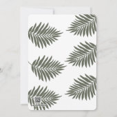 Jungle Safari Baby Shower Invitation Einladung (Rückseite)