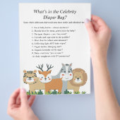 Jungle Safari Baby Showspiele Flyer (Hand)