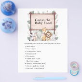 Jungle Safari Baby Showspiele Flyer (Einzeln)