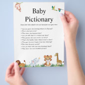 Jungle Safari Baby Showspiele Flyer (Hand)