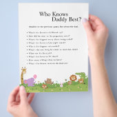 Jungle Safari Baby Showspiele Flyer (Hand)