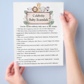 Jungle Safari Baby Showspiele Flyer (Hand)