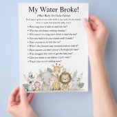 Jungle Safari Baby Showspiele Flyer (Hand)