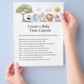 Jungle Safari Baby Showspiele Flyer (Hand)