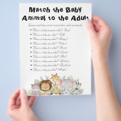 Jungle Safari Baby Showspiele Flyer (Hand)