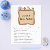 Jungle Safari Baby Showspiele Flyer (Einzeln)