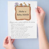 Jungle Safari Baby Showspiele Flyer (Hand)