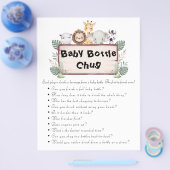 Jungle Safari Baby Showspiele Flyer (Einzeln)