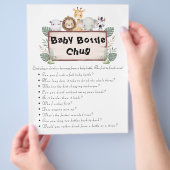 Jungle Safari Baby Showspiele Flyer (Hand)