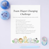 Jungle Safari Baby Showspiele Flyer (Einzeln)