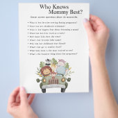 Jungle Safari Baby Showspiele Flyer (Hand)