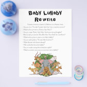 Jungle Safari Baby Showspiele Flyer (Einzeln)