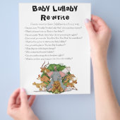 Jungle Safari Baby Showspiele Flyer (Hand)