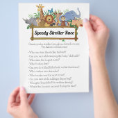 Jungle Safari Baby Showspiele Flyer (Hand)