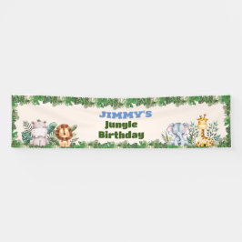 Jungle Safari Birthday Banner