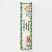 Jungle Safari Birthday Banner (Vertikal)