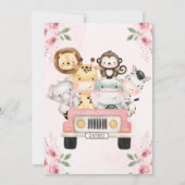 Jungle Safari Birthday Invitation Einladung (Rückseite)