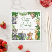 Jungle Safari Birthday Party Napkins Serviette (Beispiel)