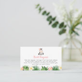 Jungle Safari Book Request Cards Visitenkarte (Stehend Vorderseite)