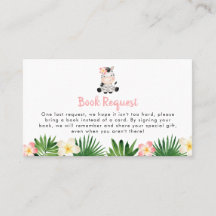 Jungle Safari Book Request Cards