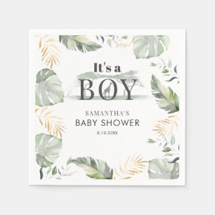 Jungle Safari Botanical Boy Baby Duschpapier Serviette