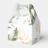 Jungle Safari Boy Giraffe Babydusche Geschenkschachtel (Rückseite)