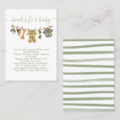 Jungle Safari Clothesline Buch Visitenkarte (Vorne/Hinten)