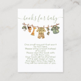 Jungle Safari Clothesline Buch Visitenkarte