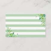 Jungle Safari Diaper Raffle Ticket Baby Shower Boy Begleitkarte (Rückseite)