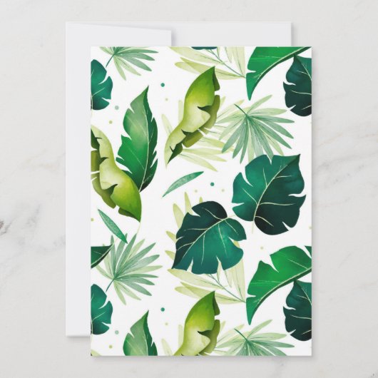 Jungle Safari Einladung (Rückseite)