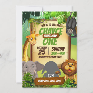 Jungle Safari Einladung