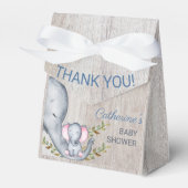 Jungle Safari Elephant Baby Dusche Vielen Dank Geschenkschachtel (Vorderseite)