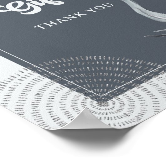 Jungle Safari Elephant Baby Duschkarten & Geschenk Poster (Ecke)