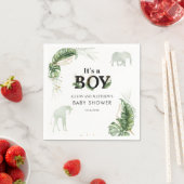 Jungle Safari Elephant Boy Baby Dusche Serviette (Beispiel)