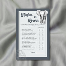 Jungle Safari Elephant Hoher oder Unterer Babydusc