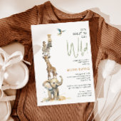 Jungle Safari "Es ist an Wild" Kinderdusche Einladung