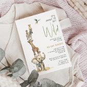 Jungle Safari "Es ist an Wild" Kinderdusche Einladung