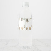 Jungle Safari Es wird bald wilde Kinderdusche beko Wasserflaschenetikett (Rückseite)