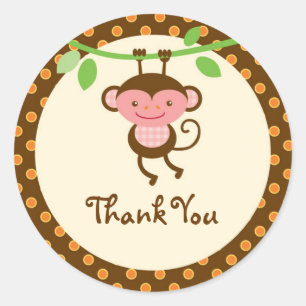 Jungle Safari Favor Sticker