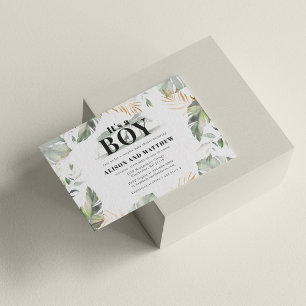 Jungle Safari Forest Animal Budget Baby Dusche Mitteilungskarte