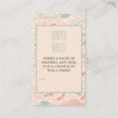 Jungle Safari Giraffe Baby Duschdusche Windelwindu Begleitkarte (Vorderseite)