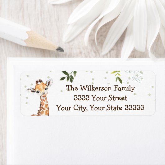 Jungle Safari Giraffe Babydusche (Insitu)