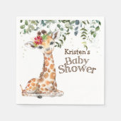 Jungle Safari Giraffe Babydusche Serviette (Vorderseite)