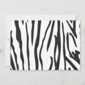 Jungle Safari Giraffe Geburtstagsparty Einladung (Rückseite)