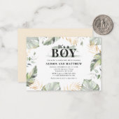 Jungle Safari Giraffe Kinderdusche Einladung (Vorderseite/Rückseite Beispiel)