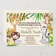 Jungle Safari Girl Queen of Jungle Baby Shower